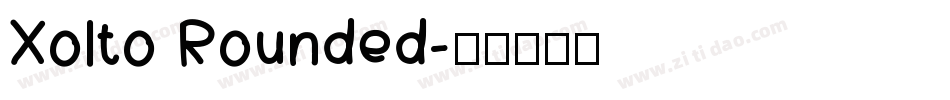 Xolto Rounded字体转换